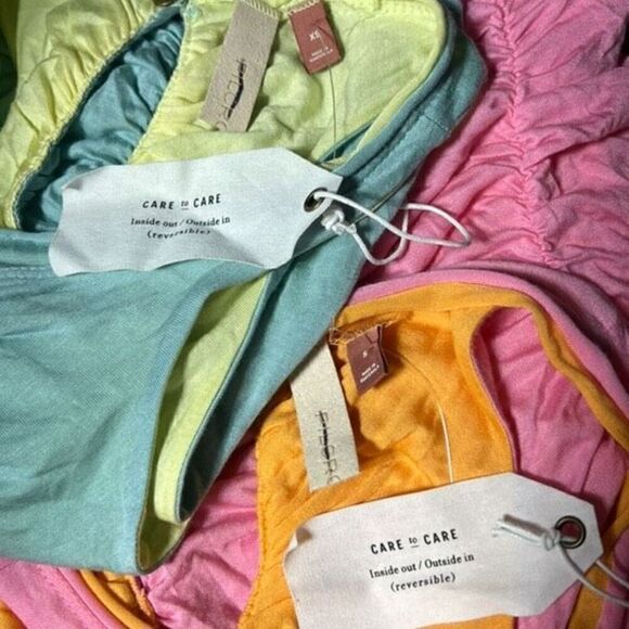 Pilcro Anthropologie NWT Reversible Halter  Tank Tops Ruched Sides XS/S Bundle o - Picture 3 of 3